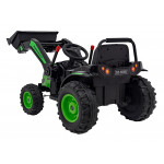 Elektrický traktor/bager - zelený